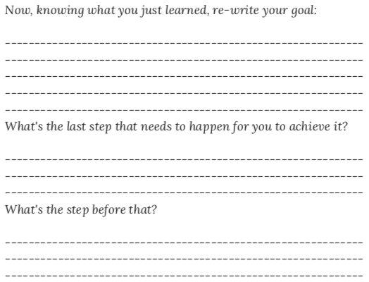 Goal setting on steroids